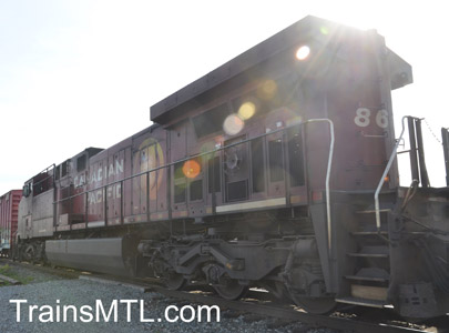 Locomotive CP8619 left side / coté gauche